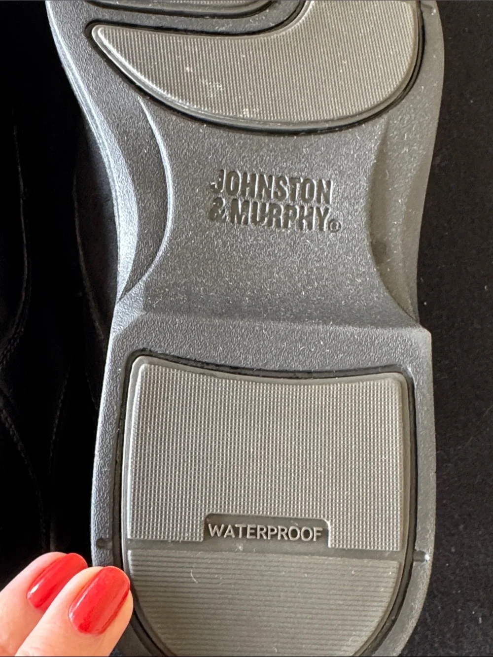 Johnston & Murphy polished black