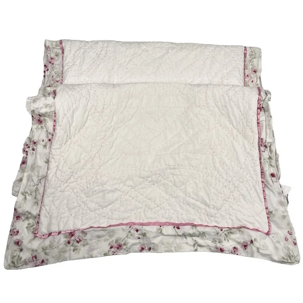 Simply Shabby Chic Cherry Blossom Standard Pillow Sham Pillowcase Satin SET of 2