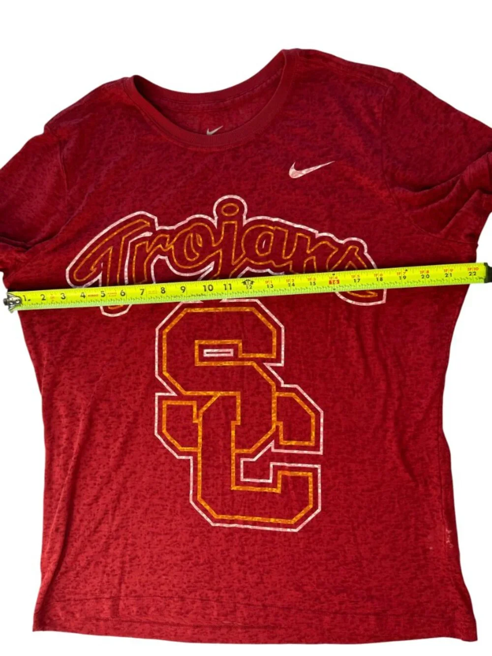 Nike USC Trojans T Shirt, Red. Size women's XL.  Short Sleeve Collegiate