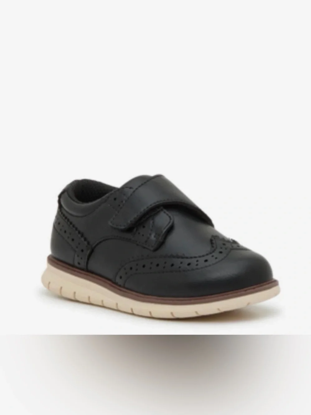 Toddler Boy Mix No. 6 Black Kids' Dress Shoe with Cream Sole