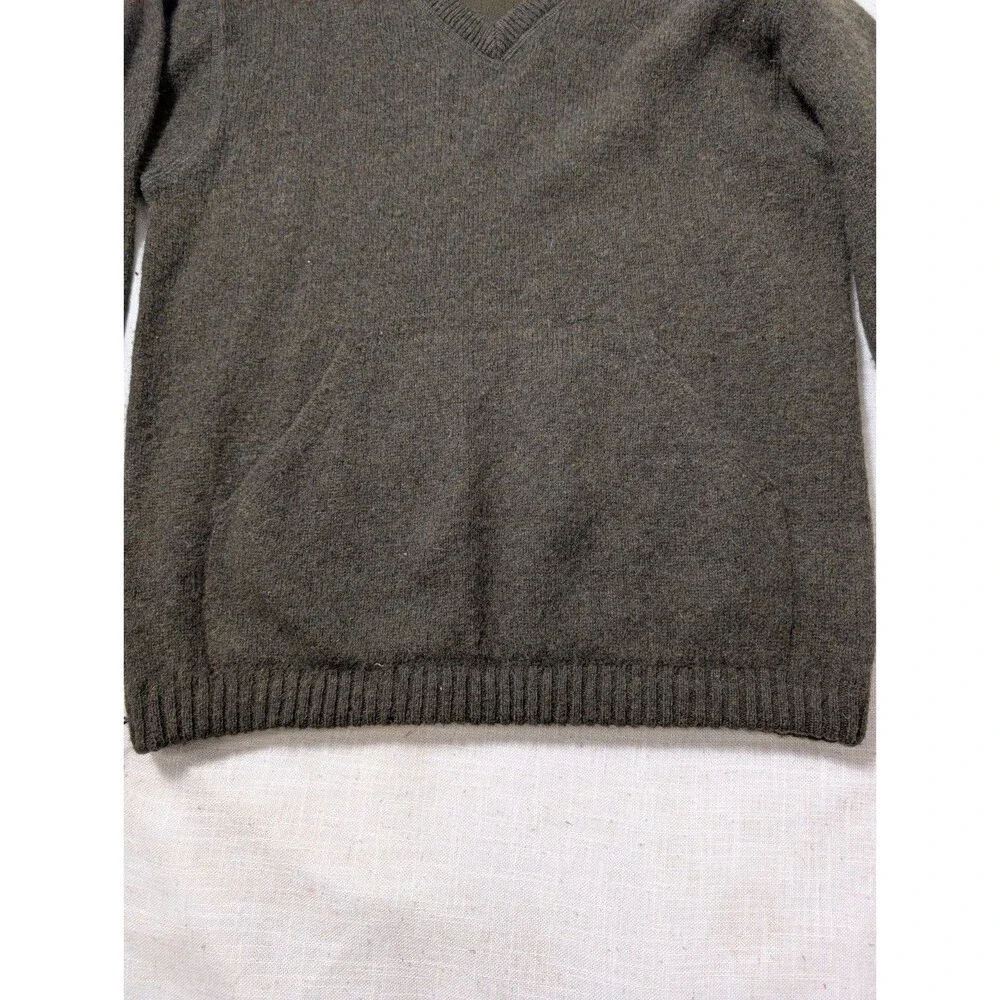 Vintage Woolrich V Neck 100% Shetland Wool Sweater With Elbow Patches (M/L?)