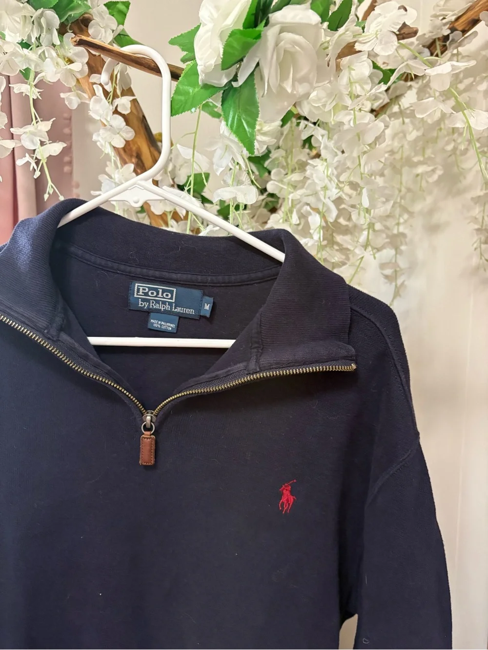 Ralph Lauren navy quarter