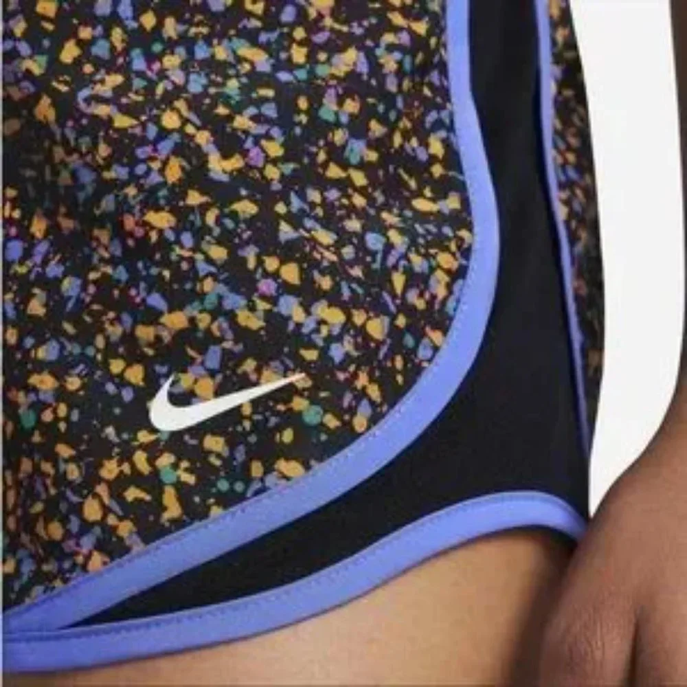 NWOT Nike Dry Tempo Icon Clash Running Shorts Black/Multicolor