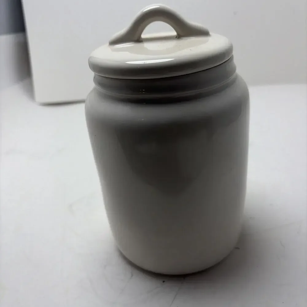 RAE DUNN Sweets Canister Jar White Ceramic Container