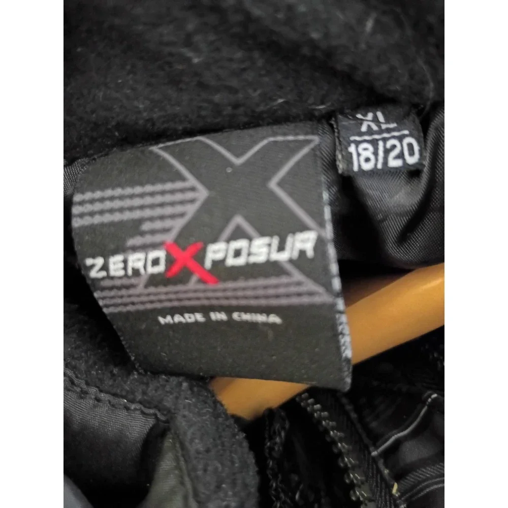 ZeroXposur Boys XL 18/20 Lime Green Winter Ski Jacket Detachable Hood A54104