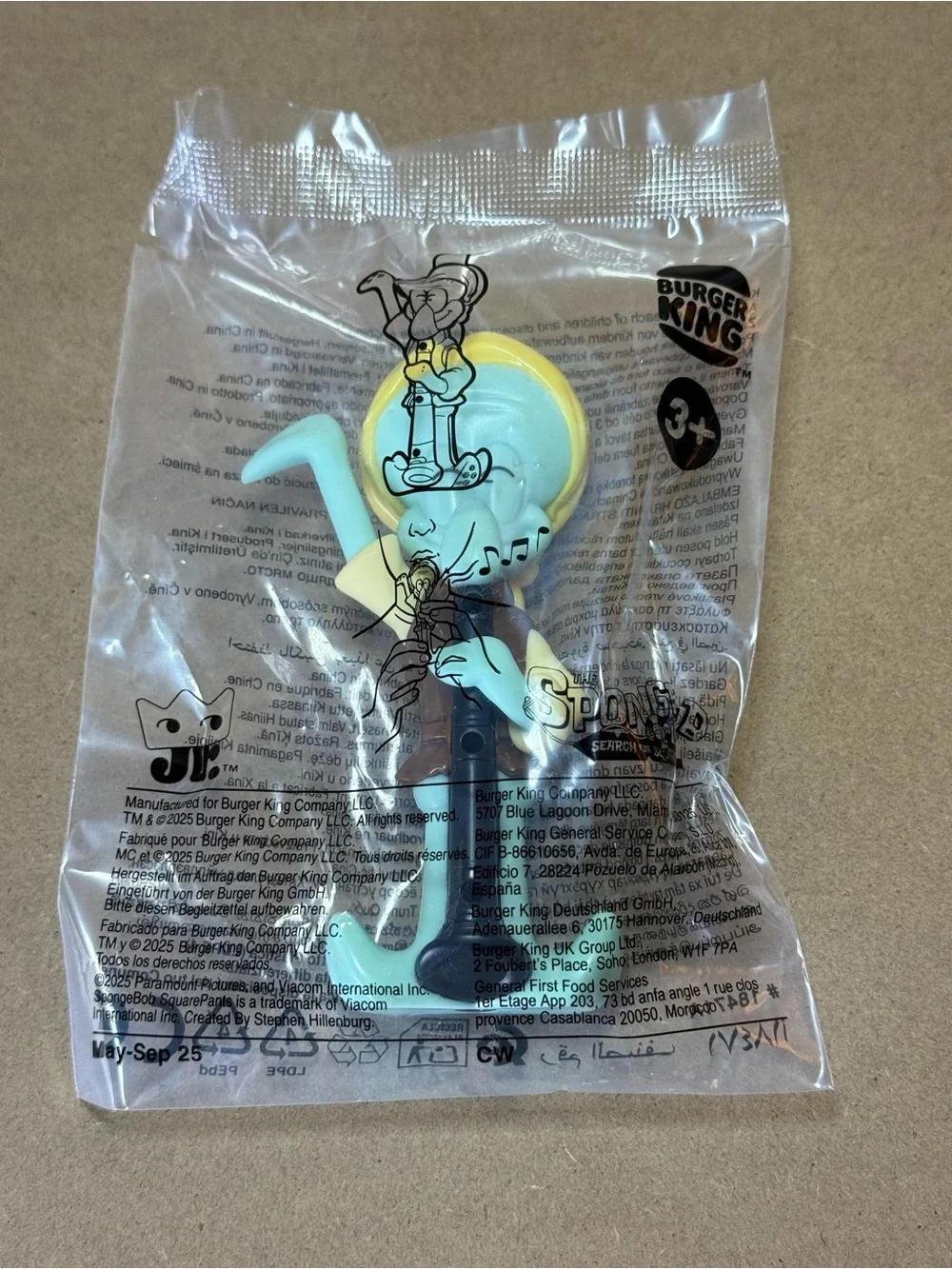 Burger King 2025 The SpongeBob Movie Search for SquarePants Squidward Toy NWT