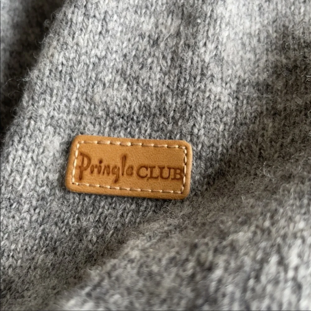 Vintage Pringle argyle wool sweater sz XS