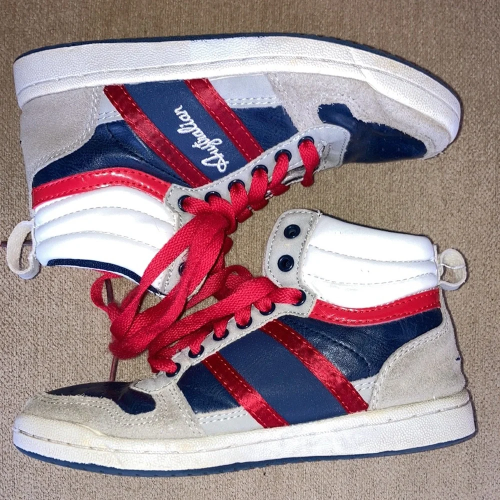 AUSTRALIAN Kids Suede High Top Basketball Shoes/Sneakers Size 13.5