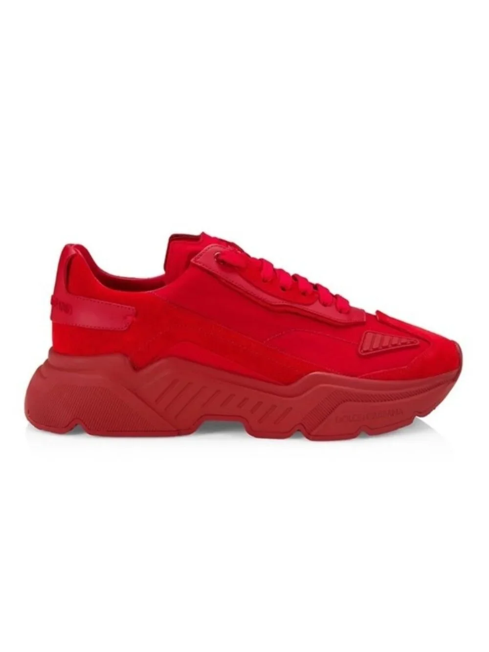 DOLCE & GABBANA Red Daymaster Chunky Sneakers Mens EU 40/US 7