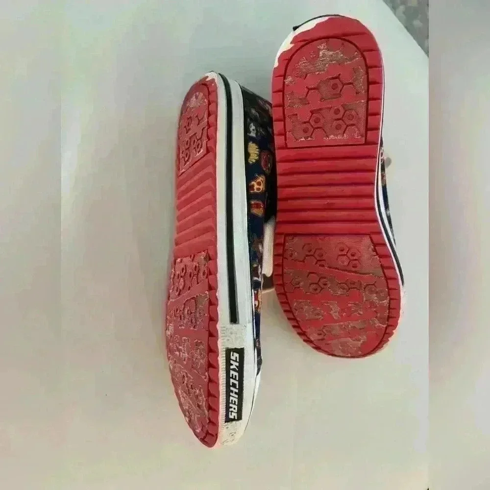 Skechers pizza hamburger hot dog fun print high tops boys size 5