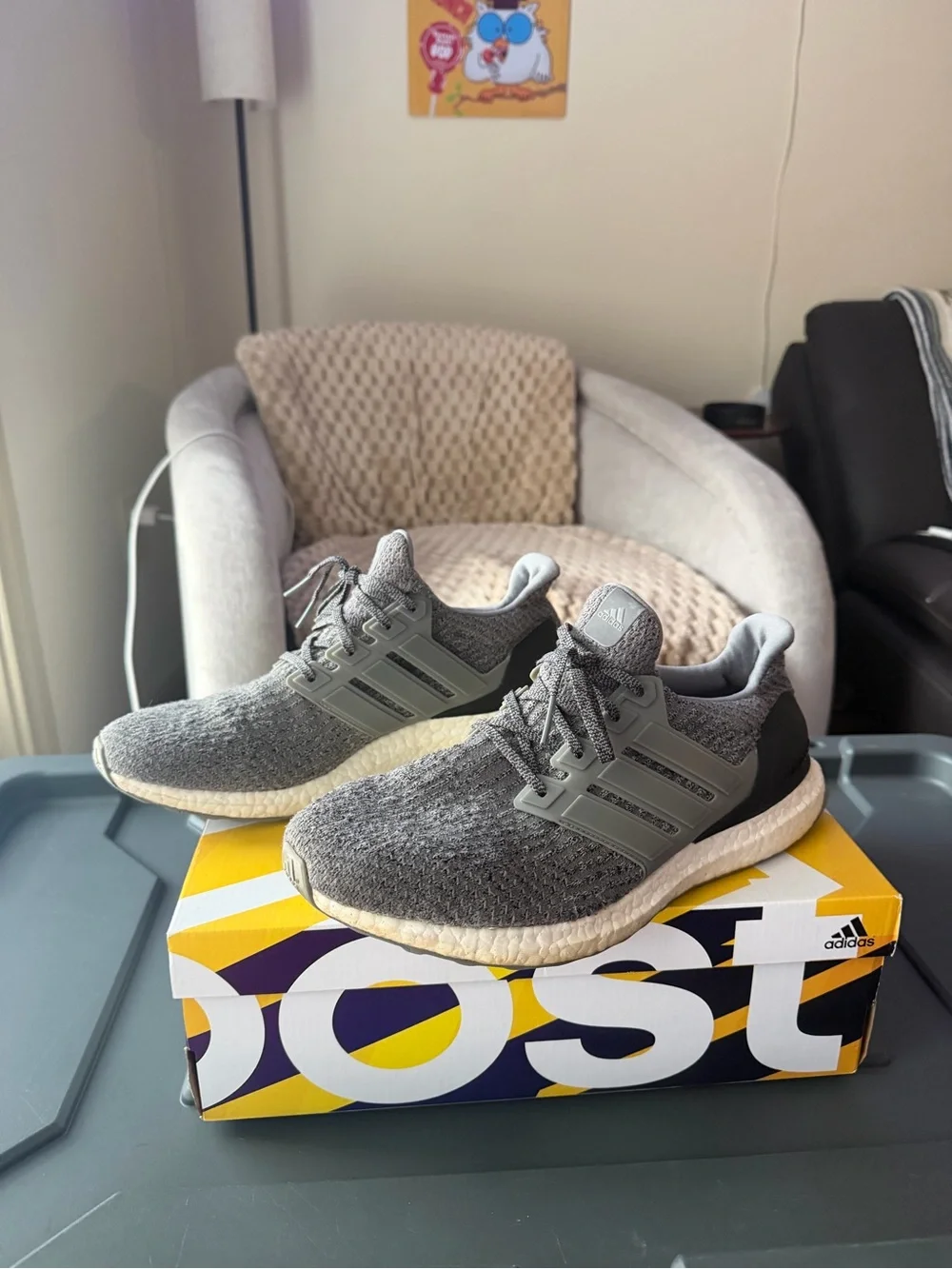Grey Adidas Ultraboost 3.0 (2017) S82023 Size 12