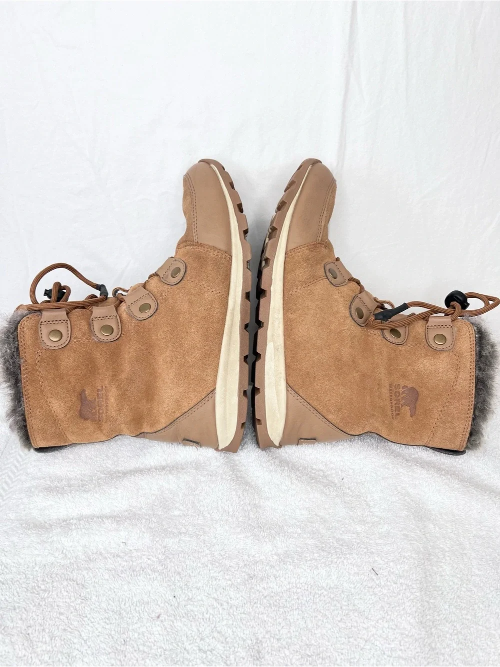 Sorel Explorer Brown Waterproof Boots Suede Women’s Size 6 NY2329 Winter Snow