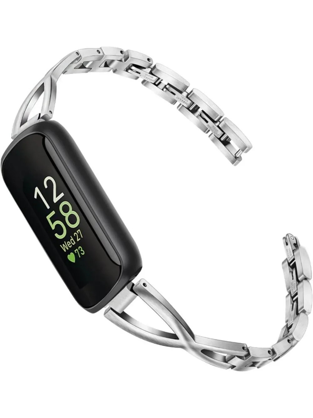 Stylish Stainless Steel Watchband for Fitbit Inspire 2/HR - Women's Jewelry