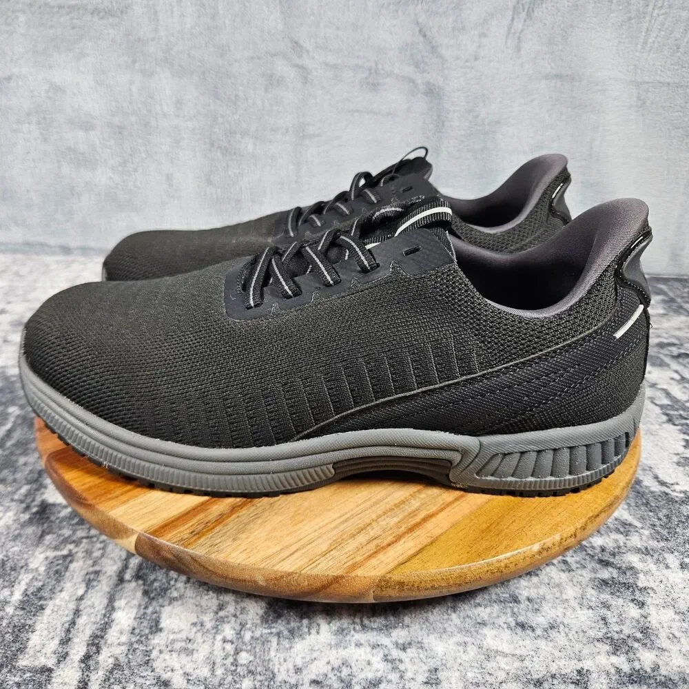 Orthofeet Yari Men's Size 9.5 2E Wide Black Comfort Shoes Sneakers Casual 20011