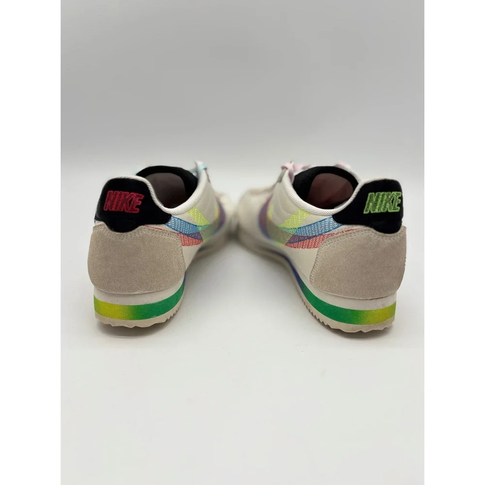 Nike Cortez Be True 2022 Rainbow Summit White Multi Men 10 DR5491-100 Sneaker