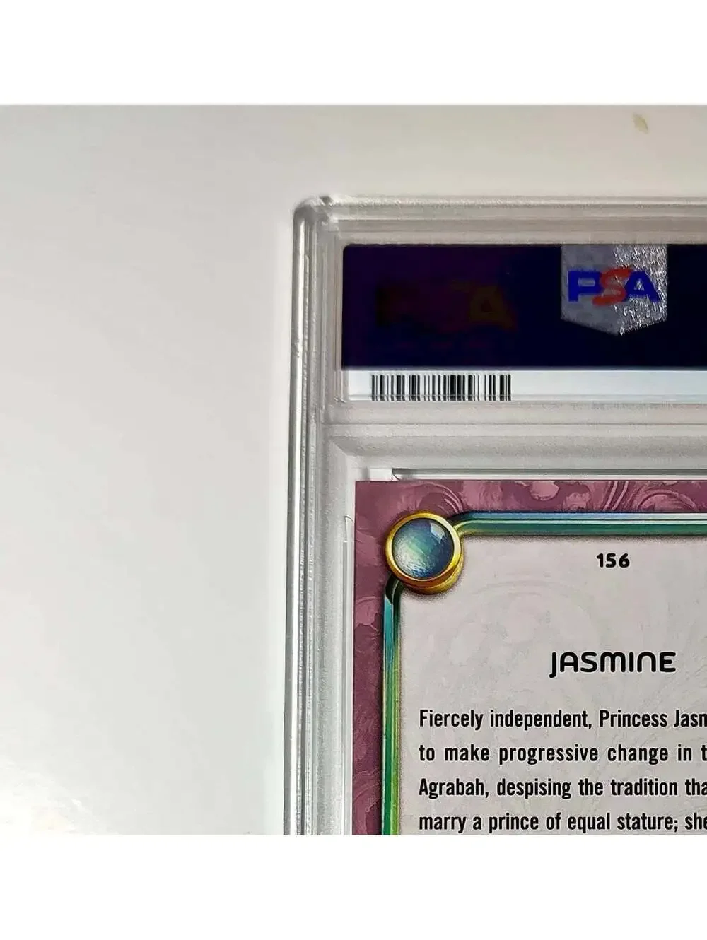 Jasmine 2025 Topps Disney Cartoon Princess #156 Card Aladdin PSA 9 Mint