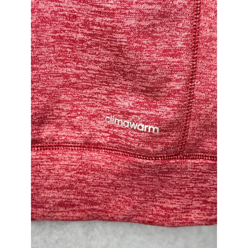 Adidas Climawarm Pullover Sweatshirt Logo Maroon XL Mens