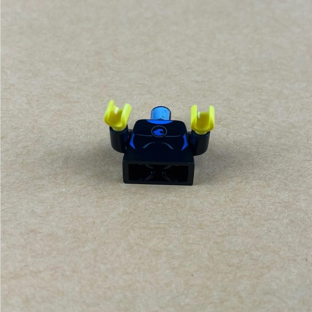 LEGO Scuba Diver Minifigure Torso Male Female Black Diving Suit w/ Blue