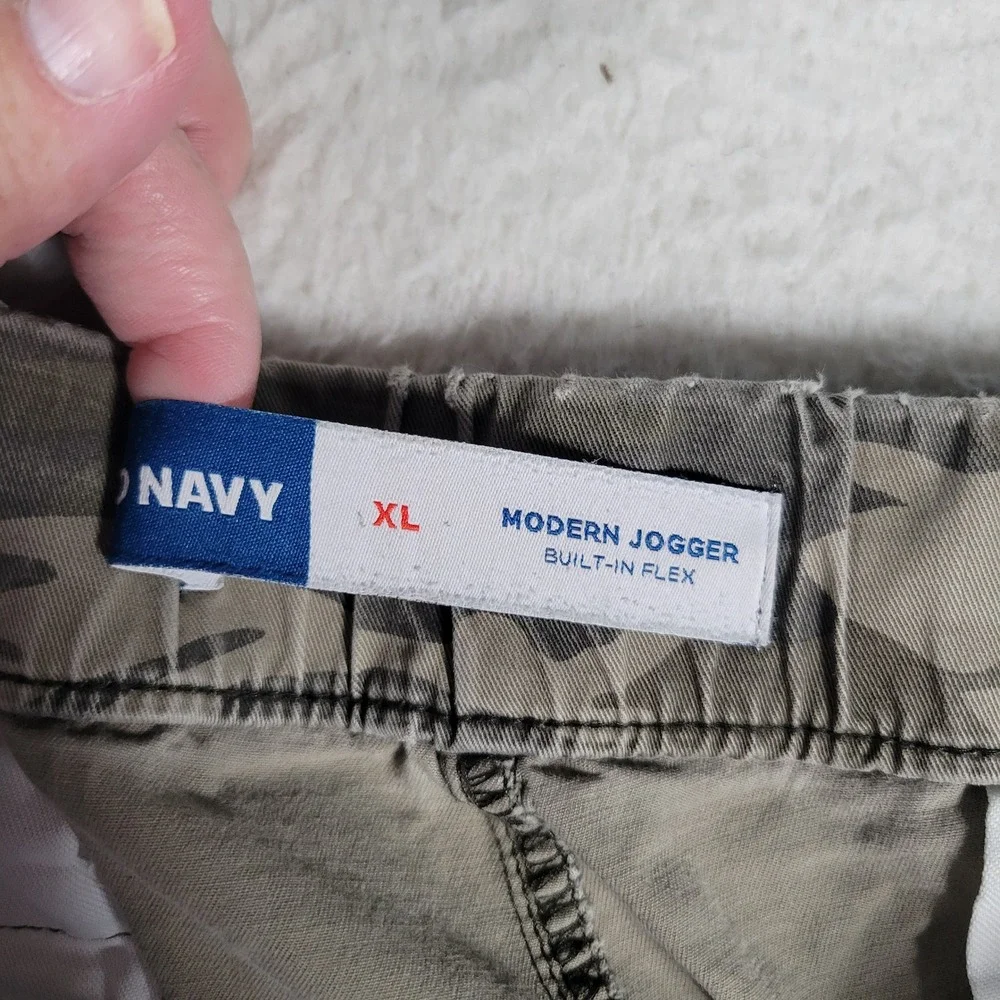 Old Navy Modern Jogger Mens XL Green Camo Built-In Flex Cargo Pants
