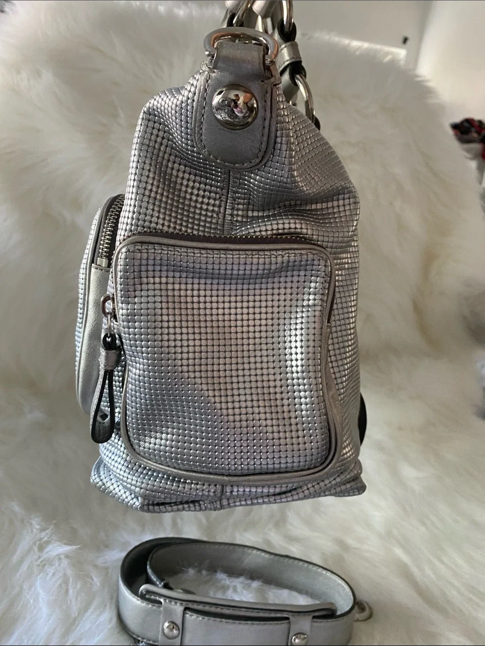 Coach textured metallic
