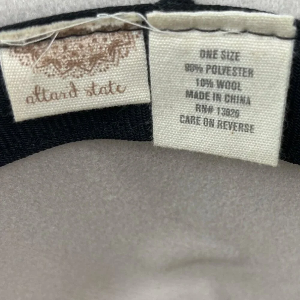 Altar’d State Womens Wool Blend Short Brim Fedora Barbiecore Beige Pink OS Indie