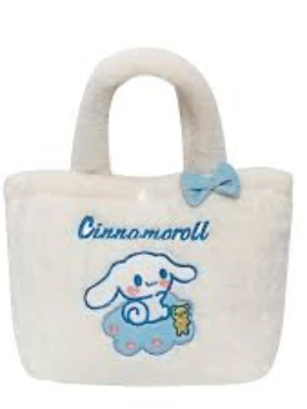 Cinnamoroll White Plush Tote Bag