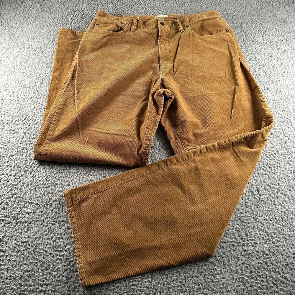 Todd Snyder Corduroy 5 Pocket Chino Pants Mens 34x32 Brown Relaxed Straight Leg