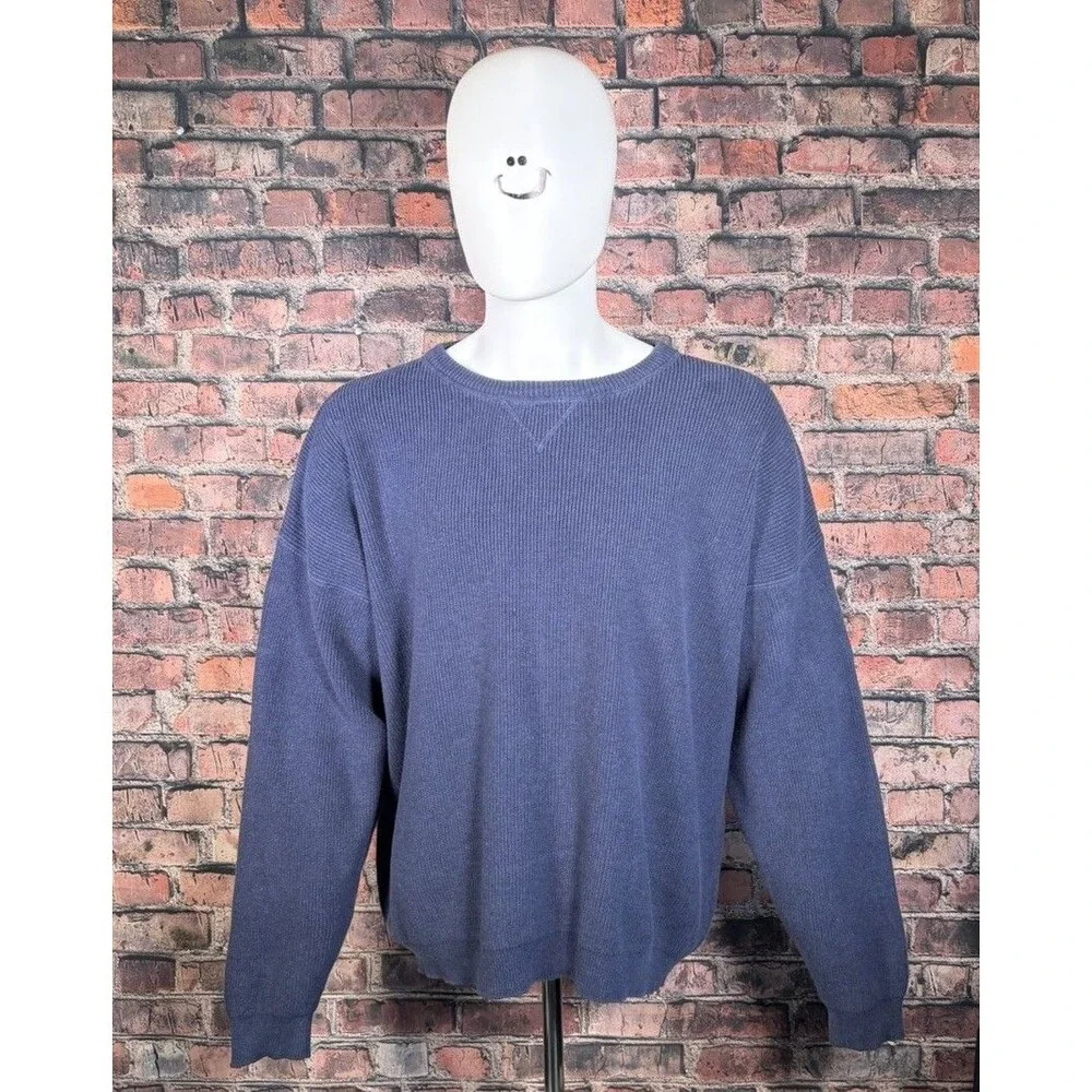 Eddie Bauer Knitted Xl Blue Sweater