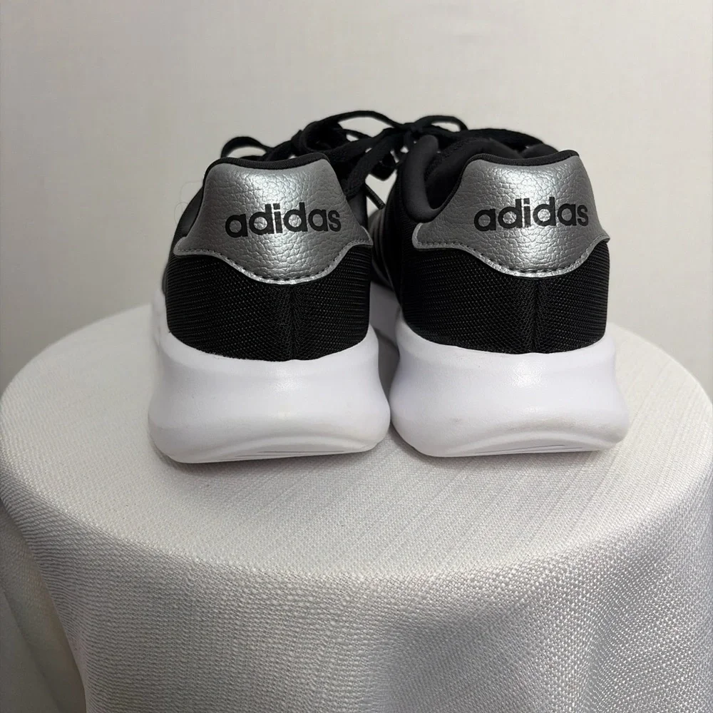 Adidas Men’s Size 8.5 Lite Racer Black Running Shoes(B72)✨✨