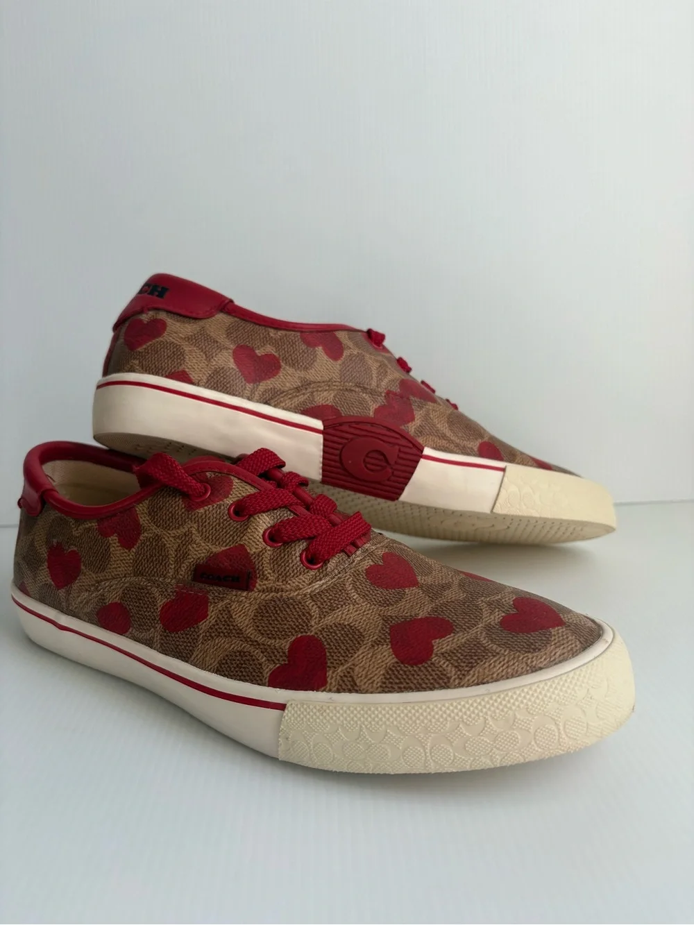 Coach red hearts