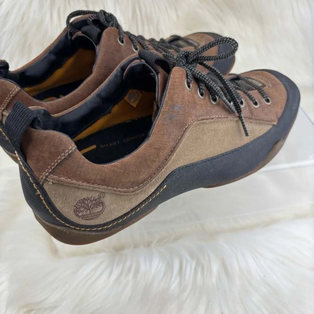 Timberland Brown and Black Sneakers with Rugged Design