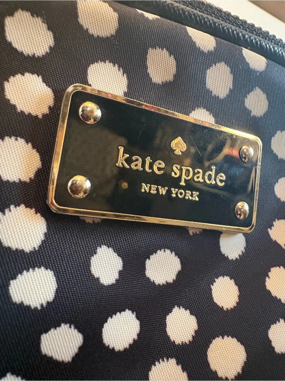 kate spade black backpack spade