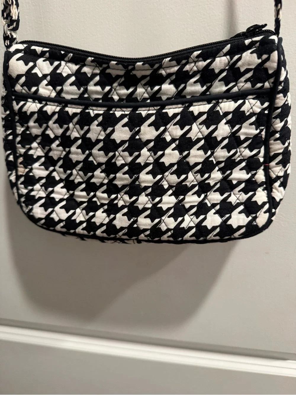 Vera Bradley Black & White Houndstooth Crossbody Bag