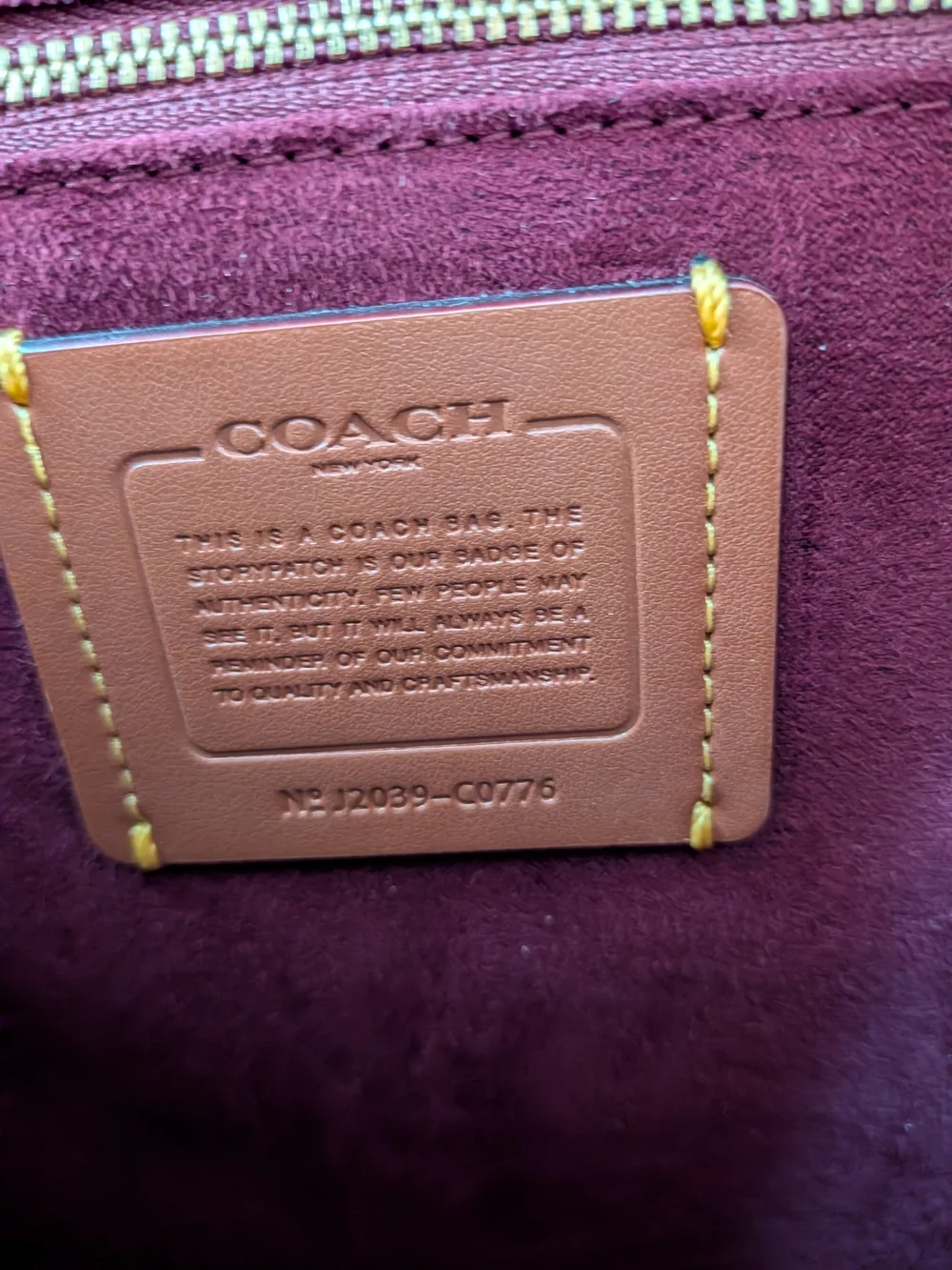 Coach messenger bag
