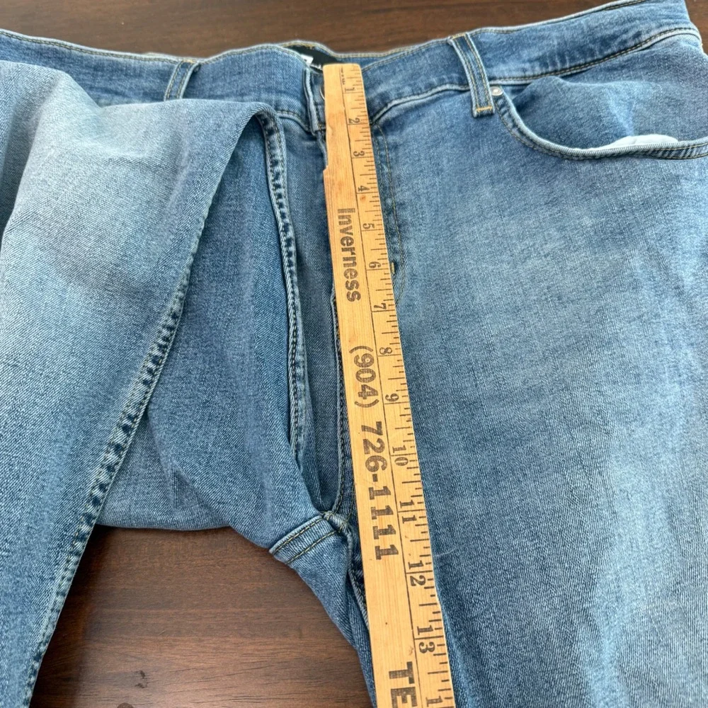 7 For All Mankind Paxtyn Skinny Jeans Mens 38x33 Light Wash Stretch Denim