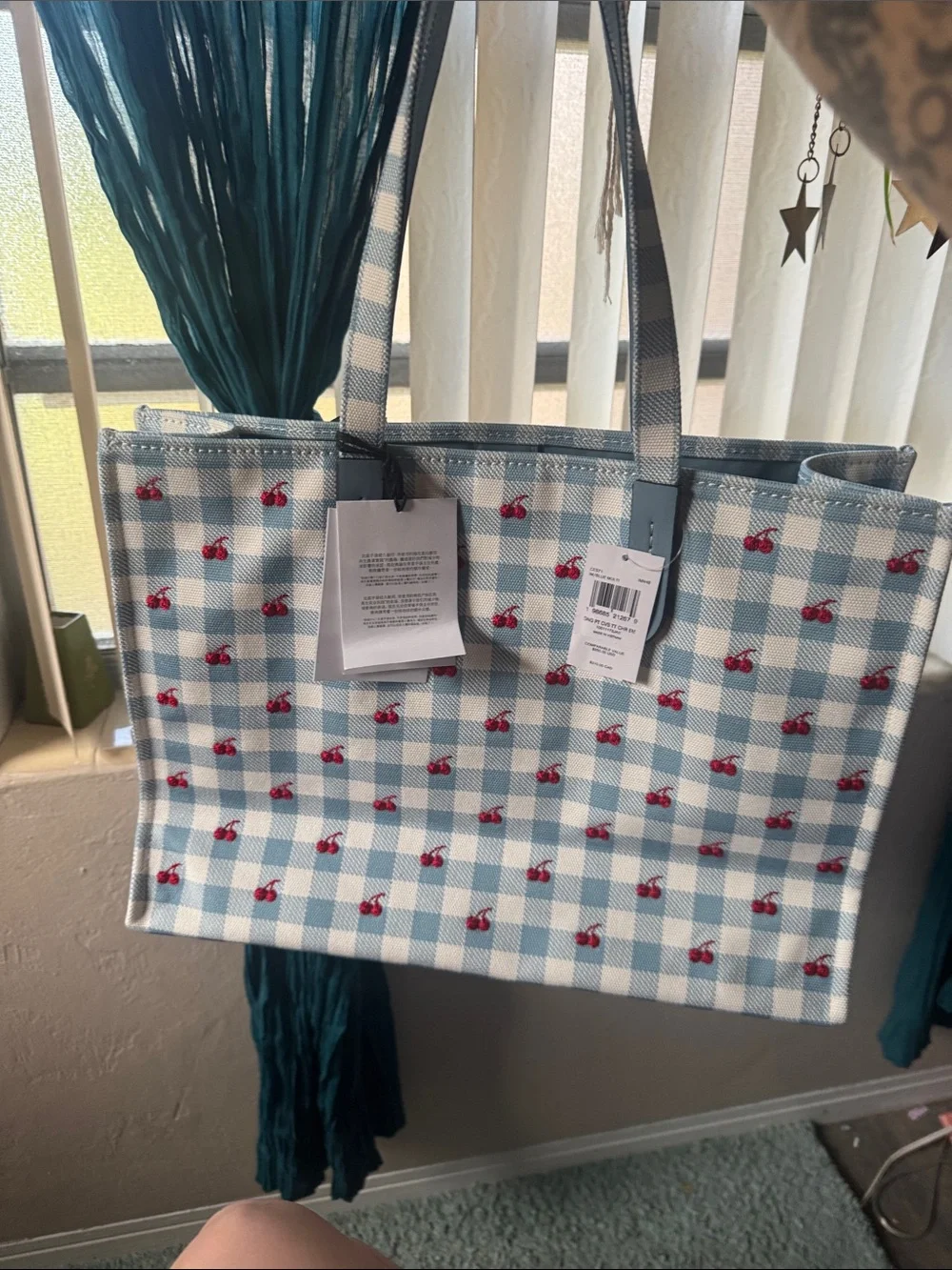 Coach gingham tote