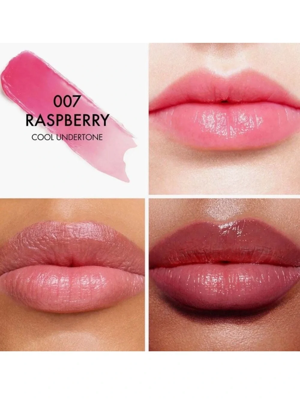 Dior Lip Glow Balm — 007 Raspberry Cool Pink