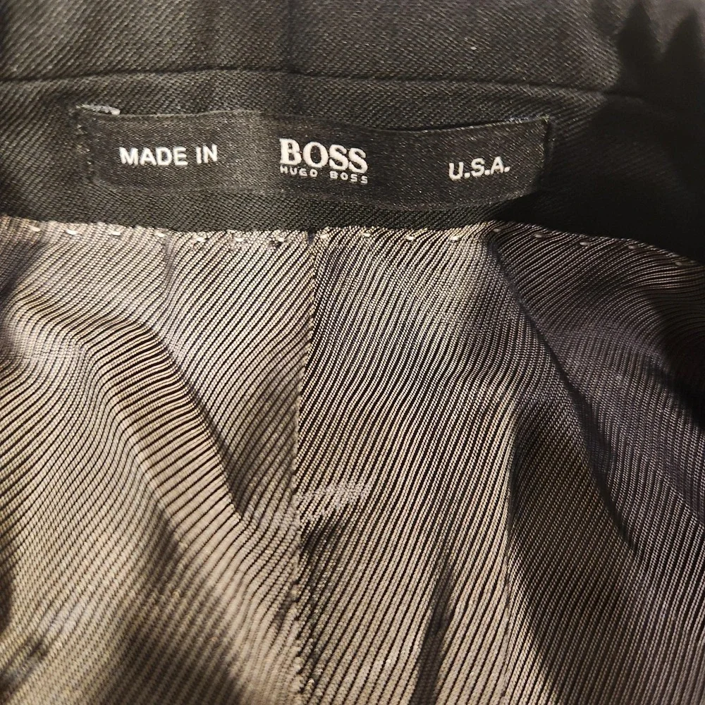 Hugo Boss Blazer Mens 48R‎ Black Super 110 Virgin Wool Pasolini/Movie USA