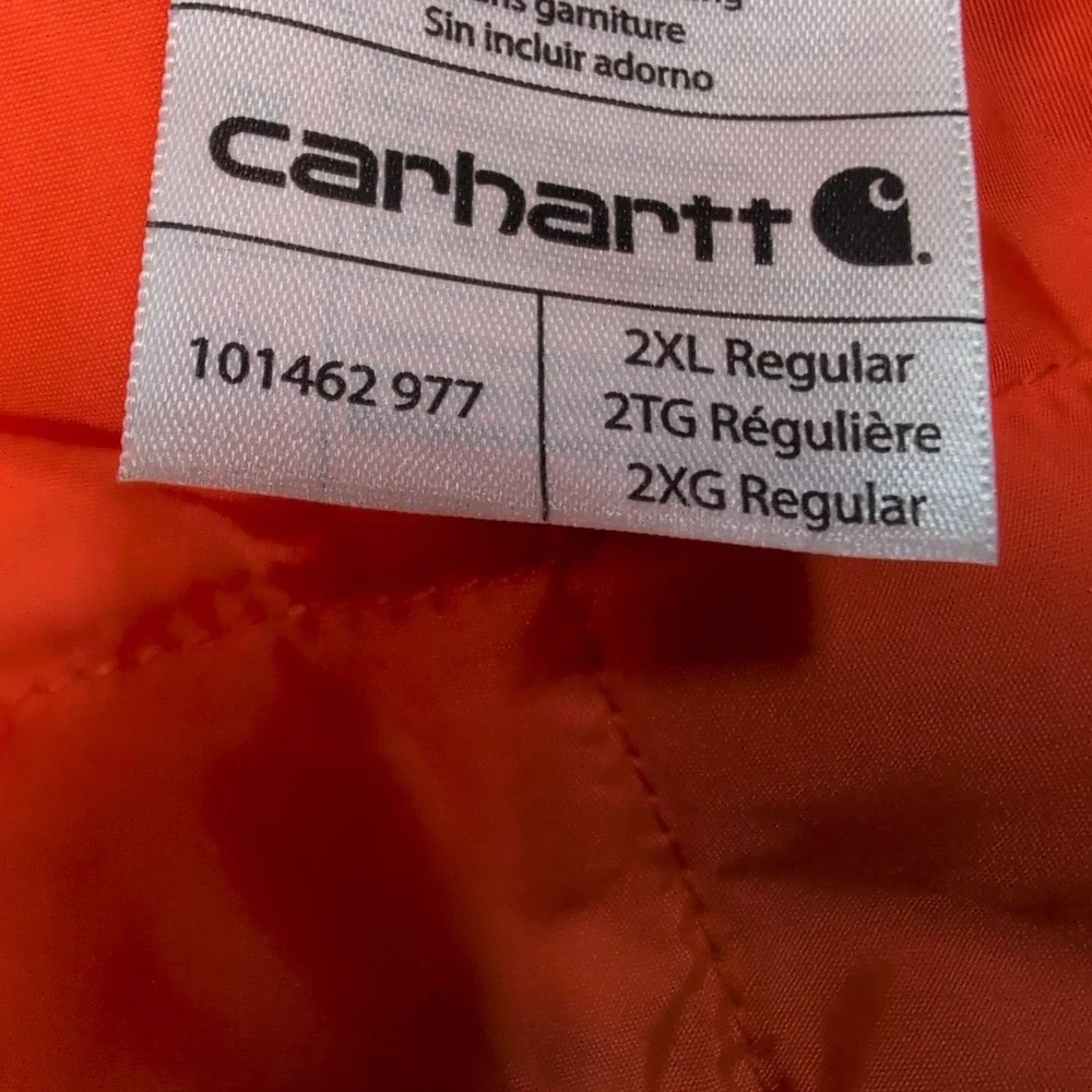 Carhartt jacket items monitor