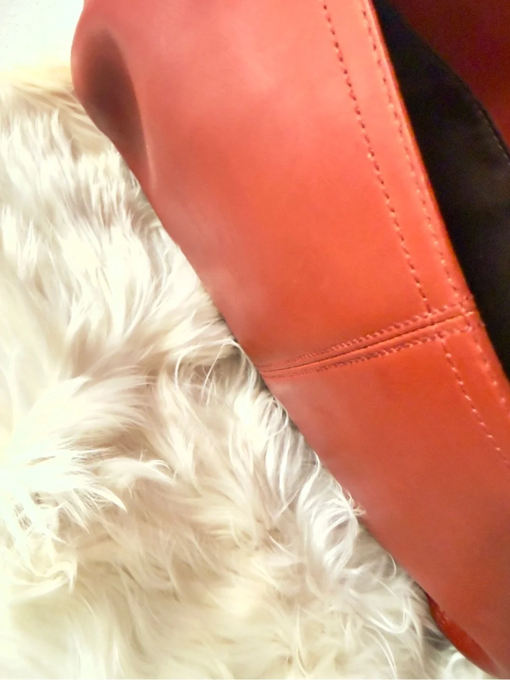 Coach Orange  Leather Shoulder Bag