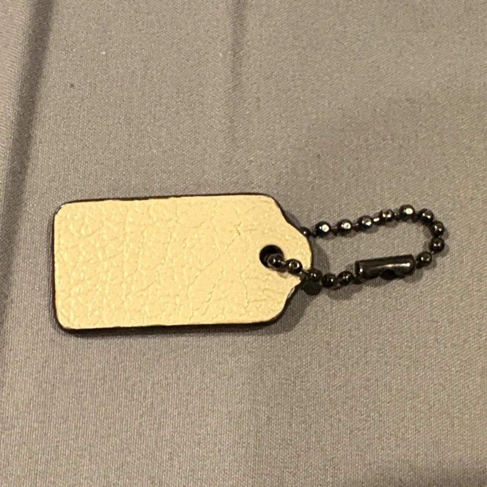Coach leather key