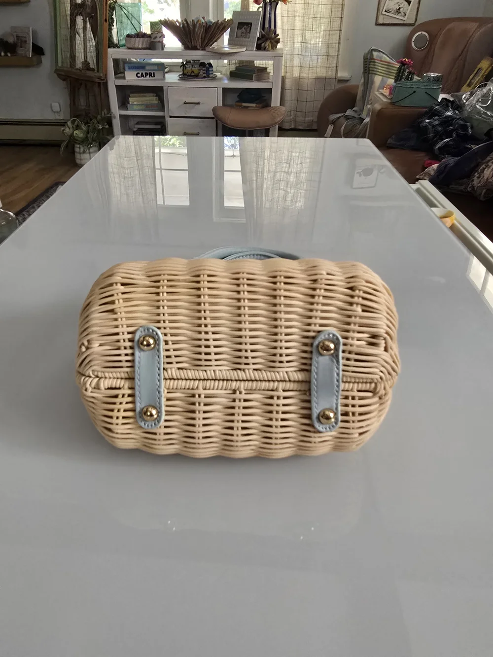 Aqua chic woven