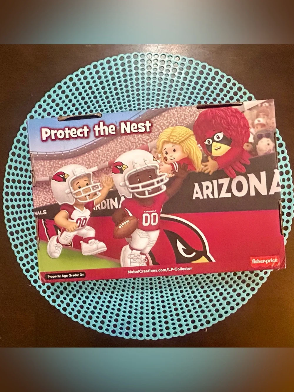 Fisher Price Little People NFL Arizona Cardinals Rise Up Red Sea 4 Figure Set