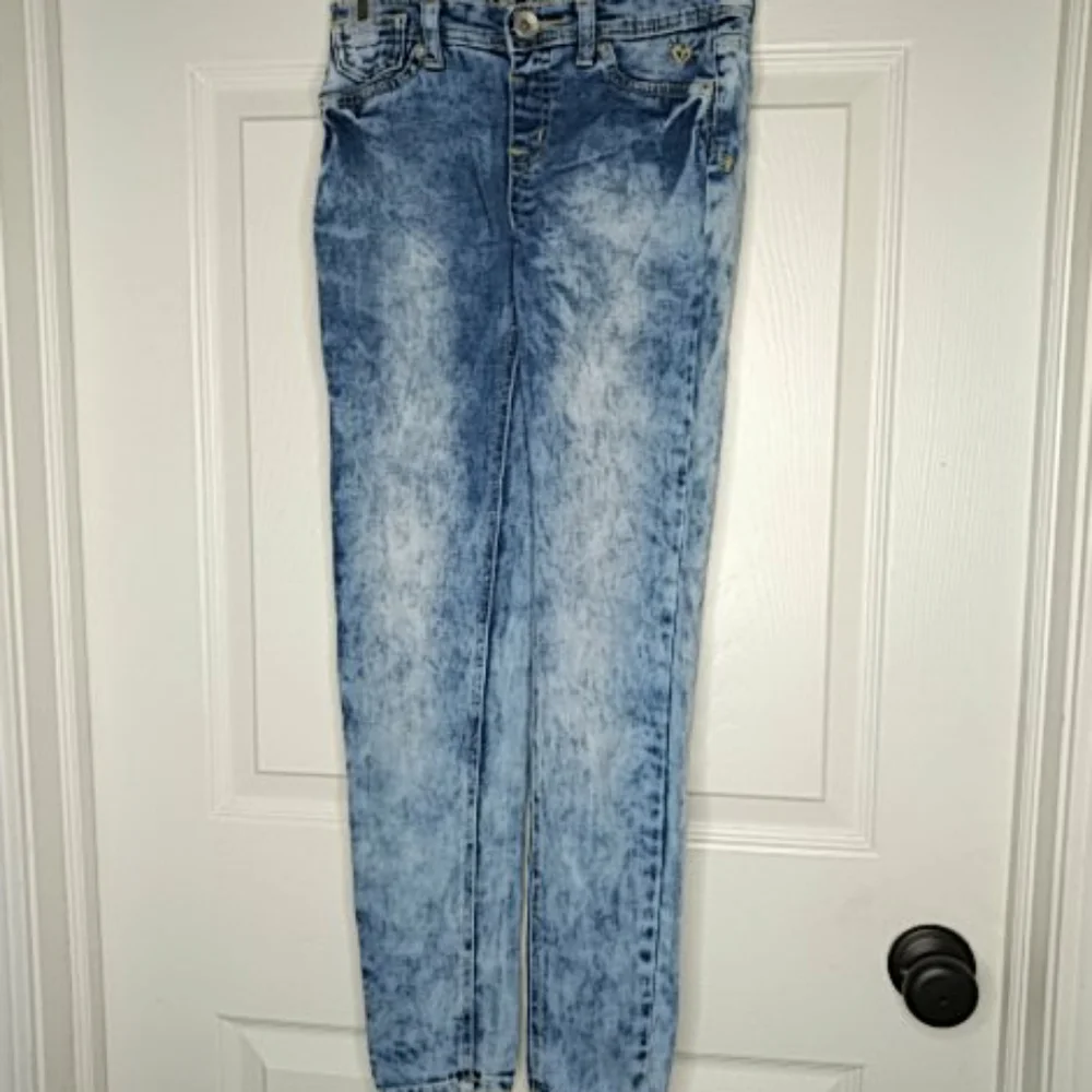 Justice Stretch Skinny Jeans Light Wash 12 Slim