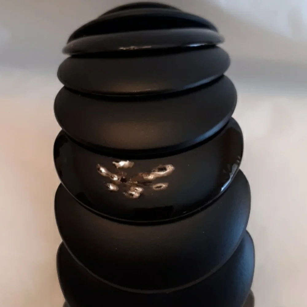 Black Stretch Bangle Bracelet