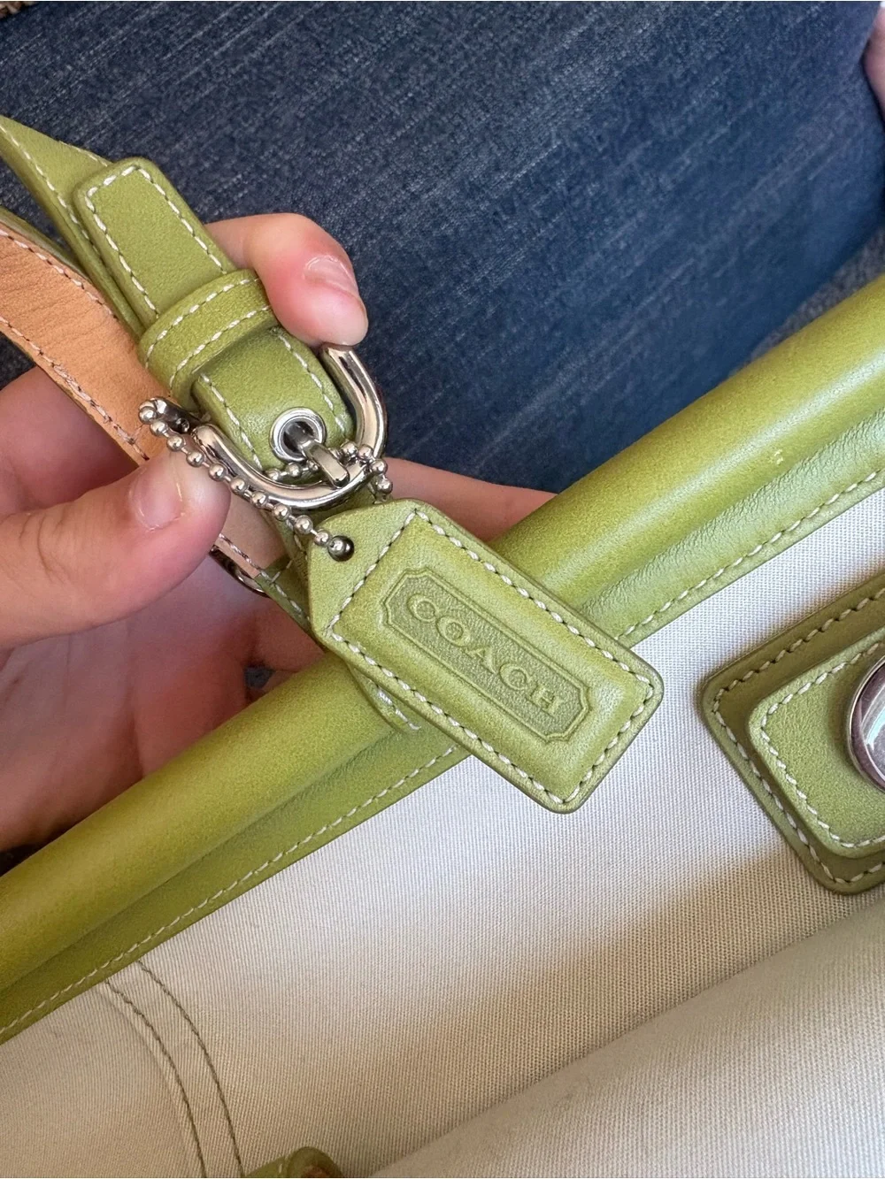 Coach tote cream