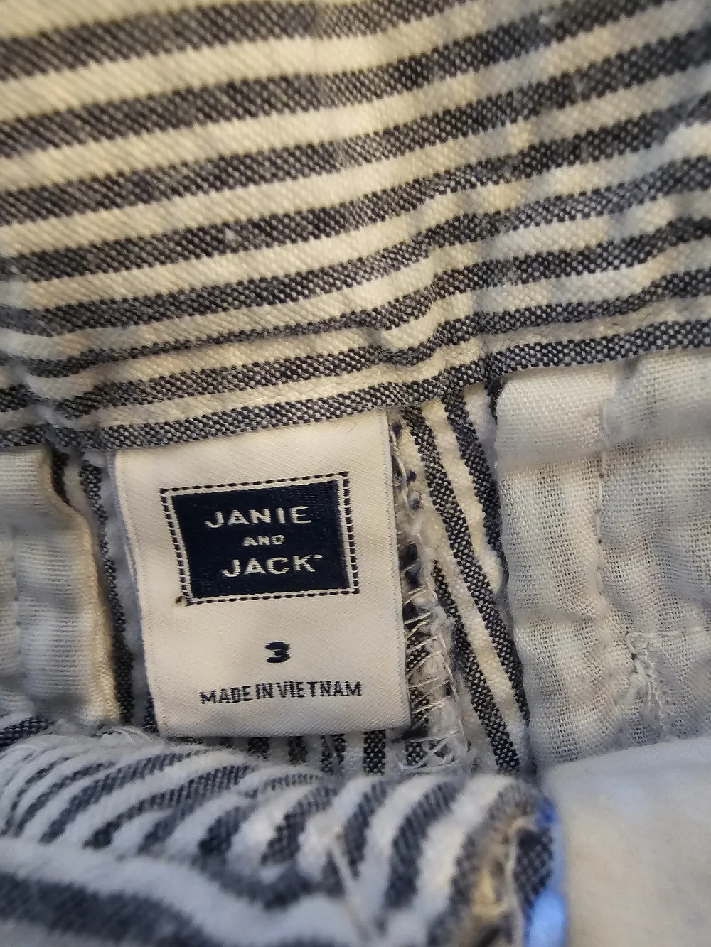 Janie and Jack navy white