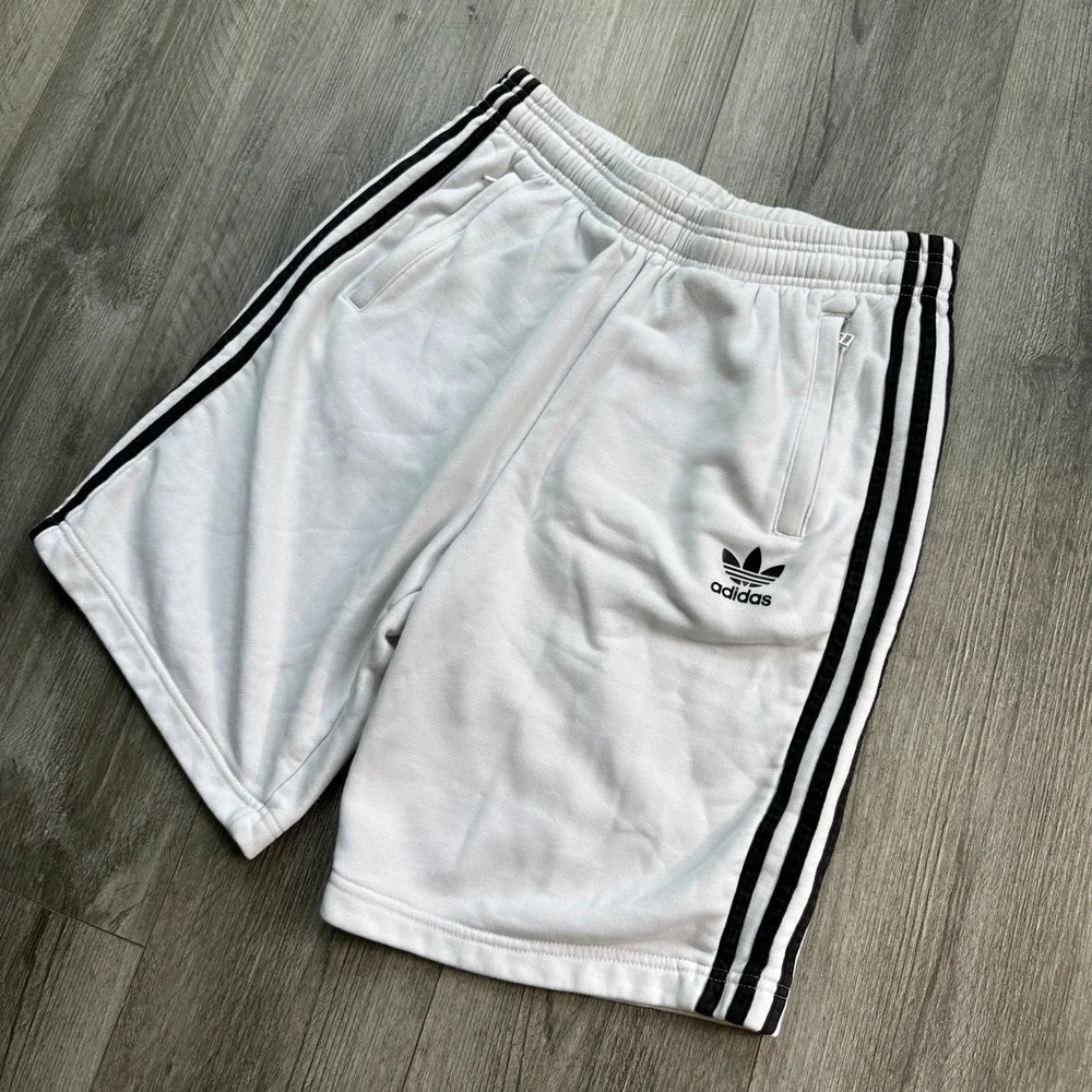 adidas white fleece