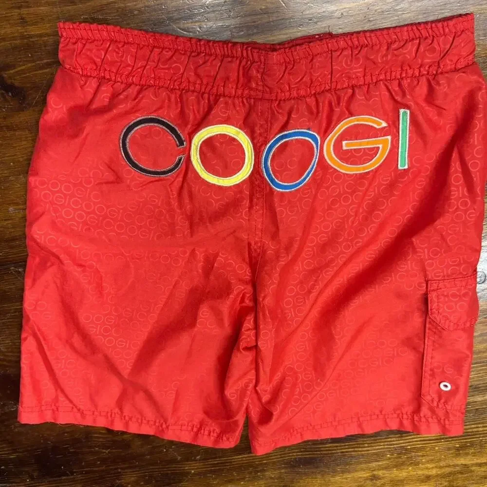 COOGI Red Swim‎ Trunks Boys Size 8