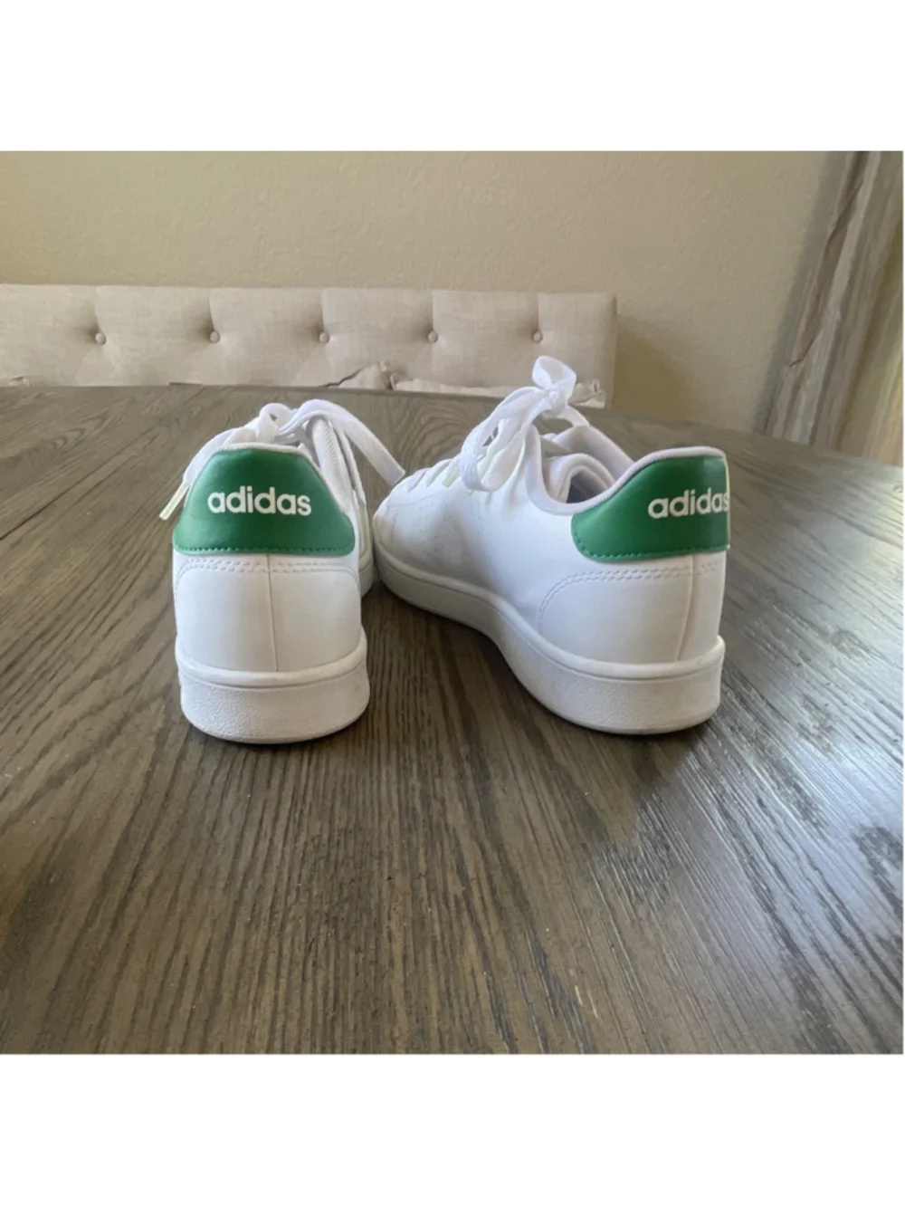 adidas white green
